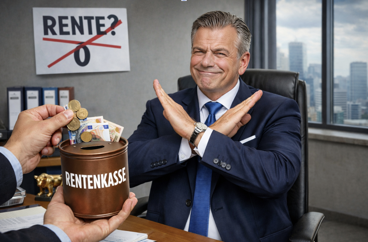 No managing shareholder against paying pension insurance